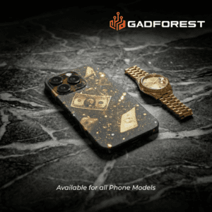 Gold Dollar Bills & Galaxy Hustle 3D Embossed Wrap - Gadforest