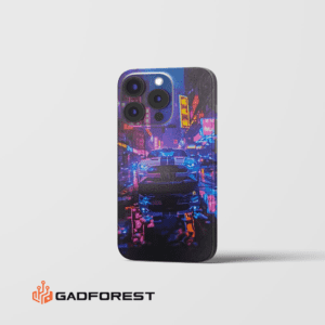 Neon Night Mustang 3D Embossed Wrap - Gadforest